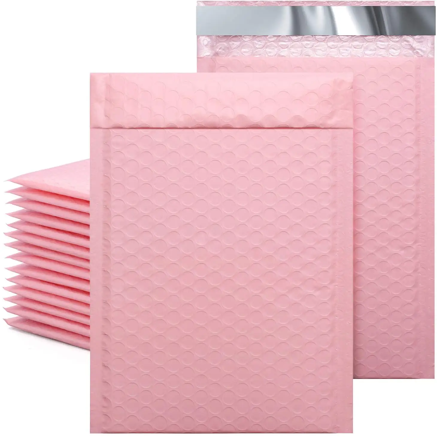 Pink Bubble Lined Wrap Poly mailer Bags for Shipping/ Packaging/ Mailing Self Seal Padded Envelopes