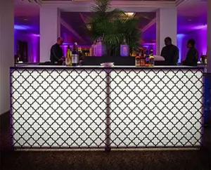 Onirique de comptoir de bar commercial de mariage, meubles design de bar haut, table de comptoir de bar led 2020