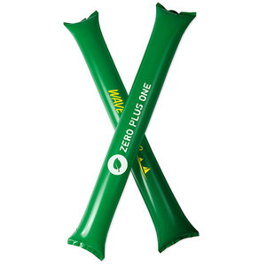 Wholesale Custom Print PE Material Fashionable Inflatable Balloon Clapper Stick Sport Game Football Promotional Party Supplies