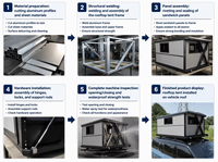 Tente de toit rigide à double pliage hydraulique électrique avec matelas, levage automatique en aluminium pour SUV et camping-car