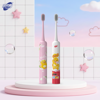Brosse à dents électrique vibrante sonique rechargeable pour enfants et bébés, étanche IPX7, mignonne, marque privée OEM, en promotion directe usine