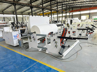 Machine à papier toilette de haute qualité, machine à fabriquer du papier tissu pour la maison, rouleaux géants, avec contrôleur PLC