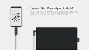 Huion RTP-700 6 lập trình cảm ứng bấm phím Pin-Miễn phí bút stylus với chức năng nghiêng đồ họa vẽ máy tính bảng - Product Image 5