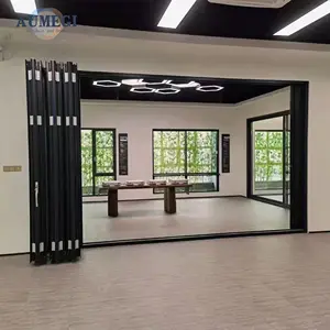 Double Glazing Balcony Bi-Folding Door Accordion Folding Door Aluminum Exterior Bifold Doors