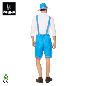 ODM al por mayor: Kits de disfraz tradicional bávaro para <span class=keywords><strong>hombre</strong></span>, con camisa, sombrero y Lederhosen, para Oktoberfest, fiestas de cerveza y <span class=keywords><strong>carnaval</strong></span>, inspirados en películas y televisión. - Product Image 4