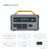 Station d'alimentation solaire portable et extensible avec contrôleur MPPT, charge sans fil, lampe de poche, allume-cigare, panneau solaire pour usage domestique