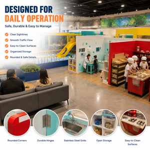 Équipement de piscine à balles commerciale intérieure en plastique certifié CE, personnalisable, sûr et durable, conception clé en main de terrain de jeux intérieur pour cafés - Product Image 5