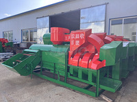 Décortiqueuse-batteuse de soja grande capacité à haut rendement pour ferme, machine mobile de traitement des céréales à entraînement par tracteur/diesel pour usage domestique