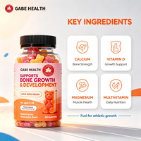 Gummies OEM à Marque Blanche pour la Croissance Osseuse des Enfants, 60 Unités, Calcium, Vitamine D3, Magnésium, Soutien à la Croissance et au Système Immunitaire pour Enfants, Personnalisables