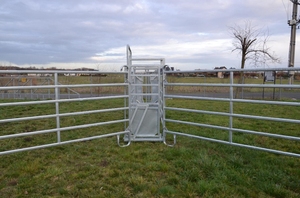 5ft * 10ft trang trại corral di chuyển Heavy Duty mạ kẽm kim loại hàng rào Bảng điều chỉnh cho chăn nuôi ngựa gia súc chăn nuôi trong bút - Product Image 5