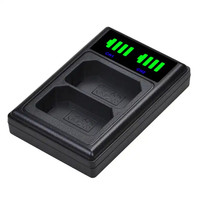 Chargeur rapide intelligent avec écran LCD 9V 2A PD3.0 USB-C double USB PD20W pour batterie Sony NP-F550 NP-F750 NP-F970