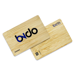 Cartão NFC Personalizado Sem Contato para Resorts e Hotéis, Etiquetas de Cartão de Visita de Madeira OEM com Função de Pagamento 13.56MHz RFID - Product Image 3