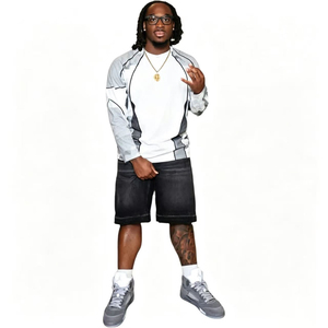 KY Street <span class=keywords><strong>Style</strong></span> Herren Langarm-T-Shirt Locker Sitzend Atmungsaktiv Schnelltrocknend & Anti-Pilling 300g Freizeithemden - Product Image 2