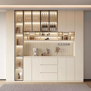 Mueble Bar Multifuncional para Sala <span class=keywords><strong>de</strong></span> Estar con Almacenamiento para Vajilla y Electrodomésticos <span class=keywords><strong>Pequeños</strong></span>, Ideal para Uso en el Hogar - Product Image 5