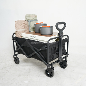 Di động ngoài trời thép gấp toa xe Trọng lượng nhẹ ráp <span class=keywords><strong>handcart</strong></span> với biểu tượng tùy chỉnh cho cắm trại du lịch bãi biển - Product Image 2