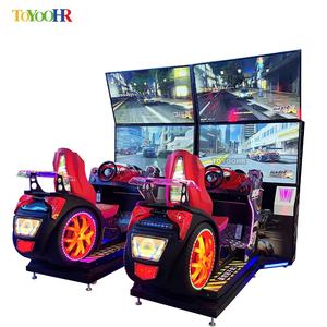 Matériel de machine de jeu d'arcade à monnayeur : <span class=keywords><strong>Simulateur</strong></span> de course automobile, <span class=keywords><strong>Simulateur</strong></span> de conduite d'attractions, Console d'arcade d'attractions - Product Image 5