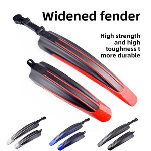 Verbreitertes Hochleistungs-Kunststoff-Fahrrad-Schutzblech-Set, farbig, vorne und hinten, verstellbar, für MTB, Rennrad und Citybike - Product Image 1