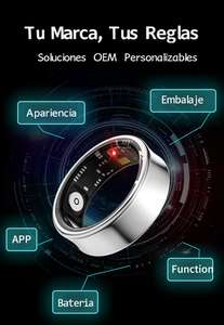 Anello Intelligente Impermeabile per Monitoraggio del Sonno con Analisi VFC e Monitoraggio Corporeo, Anello per Salute e Fitness - Product Image 2