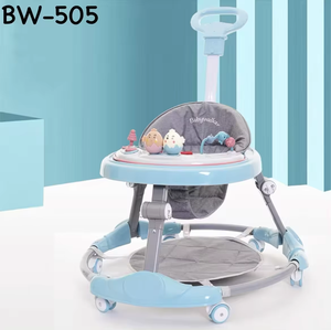Nouveau trotteur bébé mignon, <span class=keywords><strong>voiture</strong></span> d'activités à pousser, hauteur réglable, trotteurs bébé simples avec barre de poussée, produits pour bébé, trotteur - Product Image 1