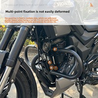 Pour les modèles Honda 190TR : Porte-bagages arrière, accoudoir arrière, sac latéral en cuir, dossier pliable, sacoche de moto en toile, bagages pour motos