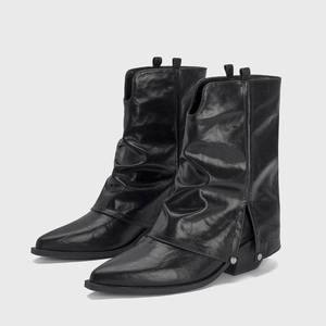 European Style Chunky Platform 2024 Ankle Footwear Female Women <b>Boots</b> with Heels - Product Image 2