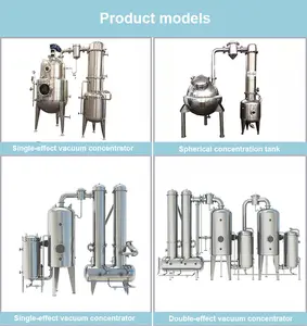 Mesin evaporasi putar industri vakum efek Mult/Evaporator efek Mult