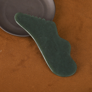 Venta al por mayor de <span class=keywords><strong>Gua</strong></span> <span class=keywords><strong>Sha</strong></span> de Jadeíta Verde para Terapia de Meridianos y Masajes Faciales y Corporales, Jade Nefrita de Hetian - Product Image 4