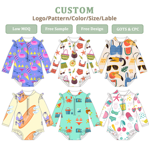 Conjuntos al por mayor para bebé niña: Body smock <span class=keywords><strong>de</strong></span> <span class=keywords><strong>anime</strong></span> y dibujos animados, ropa infantil, pelele con lazo grande y volantes, lindo mono para niños. - Product Image 2