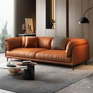 Set Divani per Soggiorno, Combinazione Divano Nordico <span class=keywords><strong>Moderno</strong></span> e Semplice, Divano per Appartamento in Tessuto di Microfibra con Tecnologia Italiana - Product Image 3