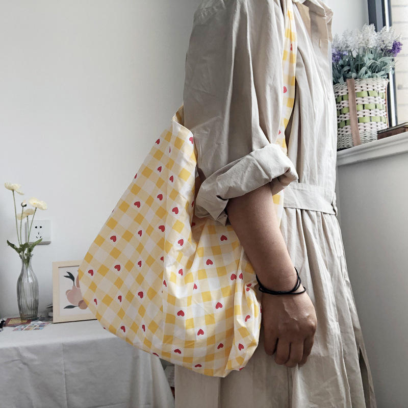 Rejilla amarilla corazón pequeño-Correa de una sola capa