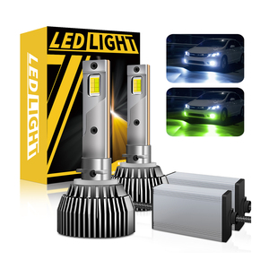 Faro LED Bicolore Verde ad Alta Luminosità 120W, <span class=keywords><strong>Luce</strong></span> Abbagliante e Anabbagliante, H1 H3 <span class=keywords><strong>H7</strong></span> H8 H9 H11 H4 H16 9005 9006 880 6500K Canbus 12V24V - Product Image 4