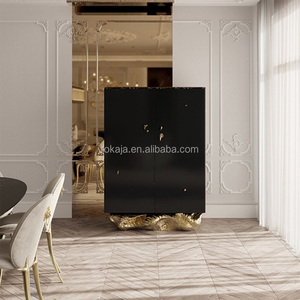 Mueble para Vino de Cobre de Alta Gama, Personalizado, para Sala de Estar de Villa de Lujo, Almacenamiento para el Hogar, Hotel, Aparador Decorativo, Rkj-rx25194, Cobre - Product Image 5