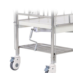 <span class=keywords><strong>Cuna</strong></span> Pediátrica de Acero Inoxidable, Manual, Portátil, Ajustable, con Soporte para Vía Intravenosa - Product Image 4