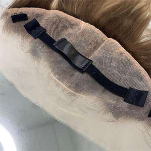 Nuovo arrivo HD pani frontali europei capelli Color marrone cinereo con evidenziazione HD pizzo frontale sistema di sostituzione dei capelli per le donne - Product Image 3