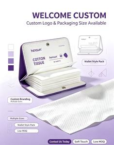 Serviettes jetables pour le visage, 200 unités, lingettes pour le visage, peau sensible, ultra douces, épaisses, en coton naturel, lingettes nettoyantes pour le visage, lingettes sèches pour bébé - Product Image 6