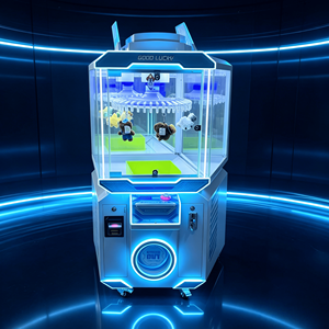 Machine de jeu d'arcade Foot Traffic Boost Good Luck Hook Drop avec roulettes universelles pour aires de jeux intérieures, magasins de détail et location d'événements - Product Image 1