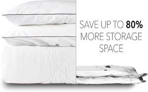 Sacs de rangement sous vide avec pompe manuelle pour les voyages - Matériel PE, design pliable, emballage de compression multifonctionnel pour les couvertures et les vêtements - Product Image 3