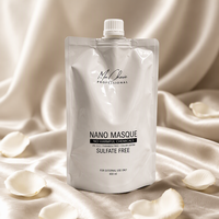 Pochette souple personnalisée avec bec verseur pour masque capillaire, shampoing, lotion corporelle, emballage de liquides cosmétiques