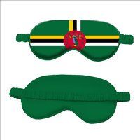 Masque de sommeil portable en soie simulée avec drapeau national de la Martinique, personnalisable en gros pour revendeurs