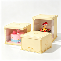 Emballage pour desserts, boîte cadeau en carton pliable, boîte en carton d'art doré de luxe, impression de logo personnalisée, boîte écologique recyclable