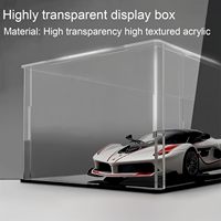 Vitrina Acrílica Transparente de 10x10x10cm, DPC10x10x10, para Coleccionables, Juguetes, Modelos y Figuras de Acción, a Prueba de Polvo, para Mostrador