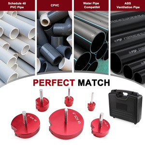 PVC Pipe <b>Reamer</b> Set 1 To 4 Inch Sch 40 Manual Expanding Tool For Plastic Pipe Fitting - Product Image 3