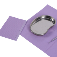 Produits d'emballage et d'impression dentaires jetables en papier PVC médical imperméable, trois plis, 33*45CM, pour boissons, déchets et envois postaux
