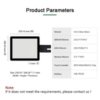 YUNLEA ILITEK contrôleur tactile USB I2C RS232 Interface 10.4 "12.1 pouces LCD écran tactile panneau pour voiture