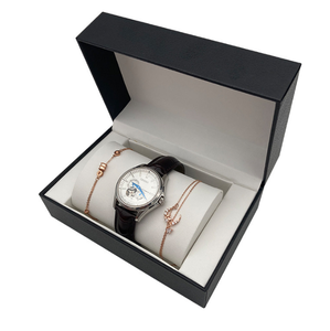 Boîte à montres et bijoux en cuir PU de luxe, type à clapet, pour ranger montres, bagues, colliers, bracelets, plusieurs couleurs en stock - Product Image 6