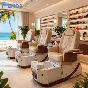 Salon-Möbel Luxuriöser Elektrisch Verstellbarer Spa-Pedikürestuhl Fußmassagestuhl für Fußbad Ohne Sanitärinstallation - Product Image 6