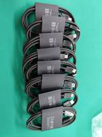 Kabel Data Pengisian Cepat Tipe-C ke Tipe-C TPE USB-C untuk Ponsel Android Hitam