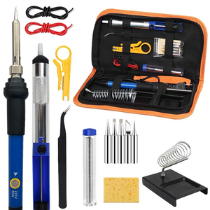OKYN230628-59 Soldering Iron Kit 60W With Solder Wire Desoldering Pump Tweezers Stand Tips For Electronics DIY PCB Repair - Product Image 3