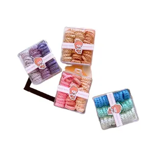 Cô Gái Phụ Kiện Trẻ Em Ngón Tay Cái Noodle Scrunchie Tóc Quan Sát Cho Trẻ Em Thiết Lập Không Có Thiệt Hại Đàn Hồi Tóc Quan Sát Cho Trẻ Em Hộp Vuông