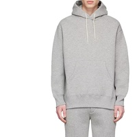 Sweat-shirt à capuche uni personnalisé pour homme, en coton 100% de haute qualité, 460 grammes, coupe oversize, vente en gros